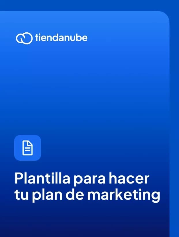 Portada de la plantilla de plan de marketing.