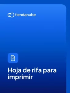 Plantilla de hoja de rifa para imprimir ¡Descarga gratis!