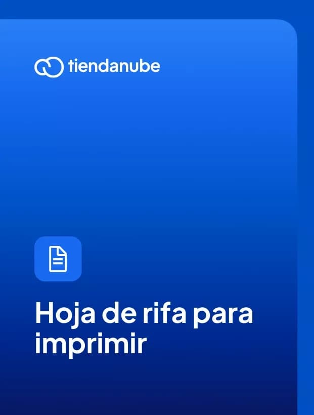 Portada de hoja de rifa para imprimir.