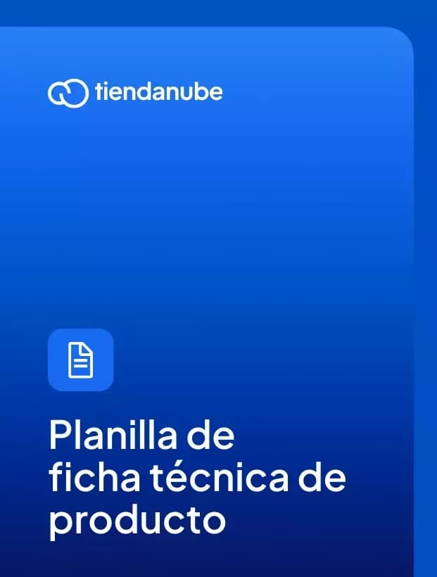 Portada de la planilla ficha técnica de un producto.