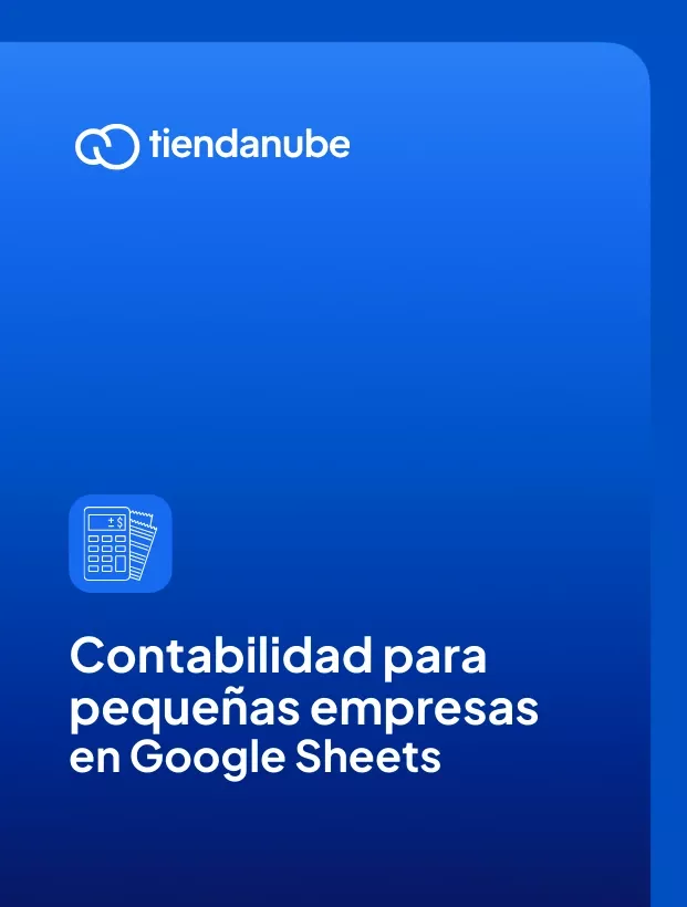 Portada de la plantilla para contabilidad para pequeñas empresas gratis en Google Sheets.