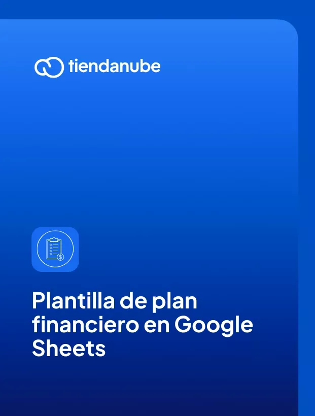 Portada de plantilla de plan financiero.