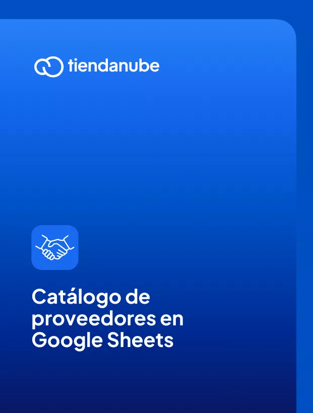 Portada del catálogo de proveedores gratis en Google Sheets.