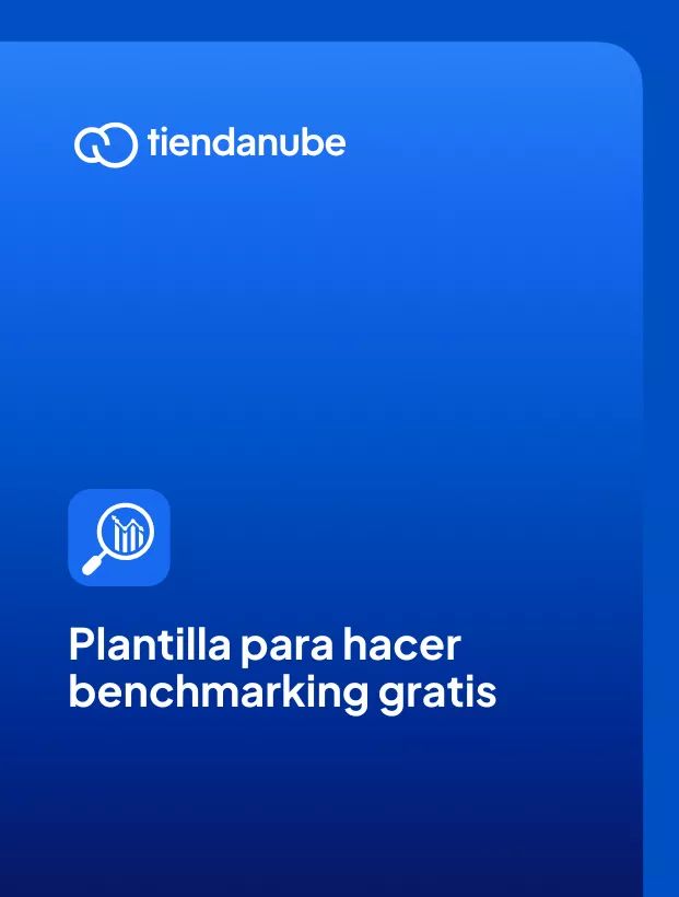 Portada de plantilla para hacer benchmarking en Google Sheets.