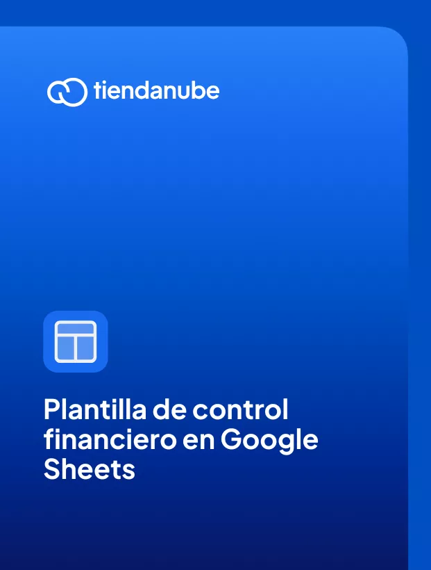 Portada de la plantilla de control financiero para negocio gratis.