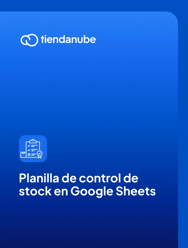 Portada de la planilla de control de stock.