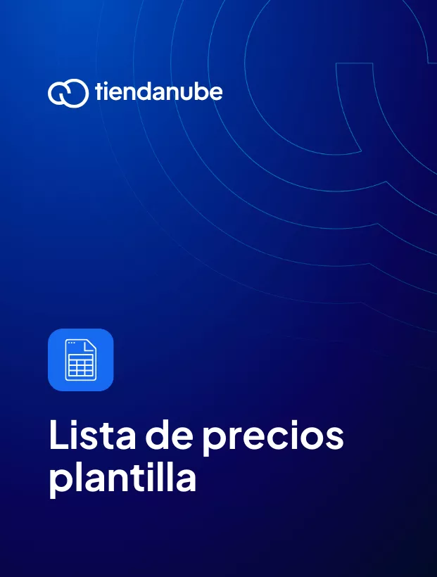 Portada de la plantilla para crear una lista de precios.