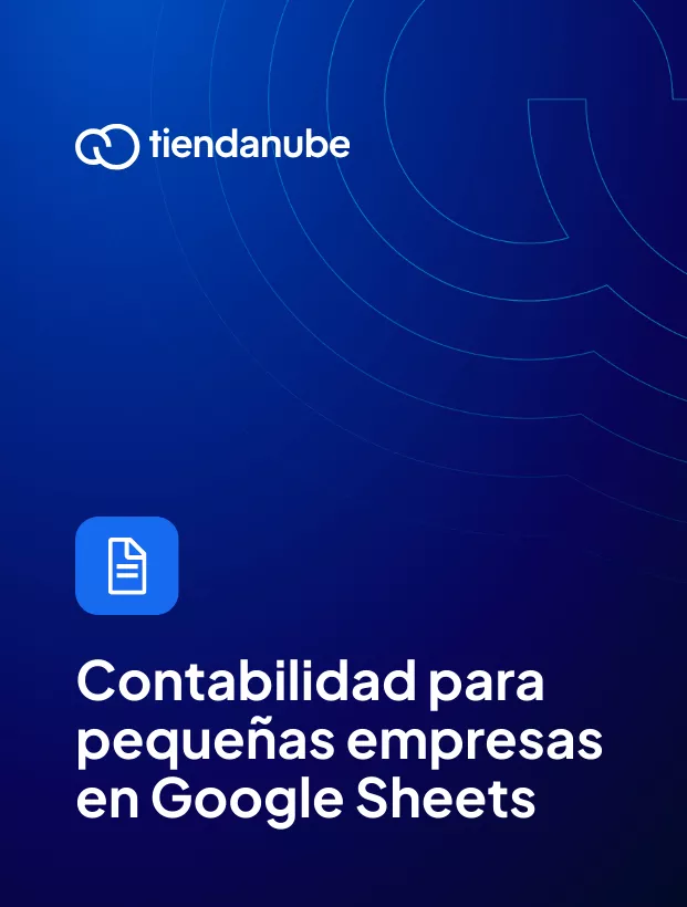 Portada de la plantilla para contabilidad para pequeñas empresas gratis en Google Sheets o Excel.