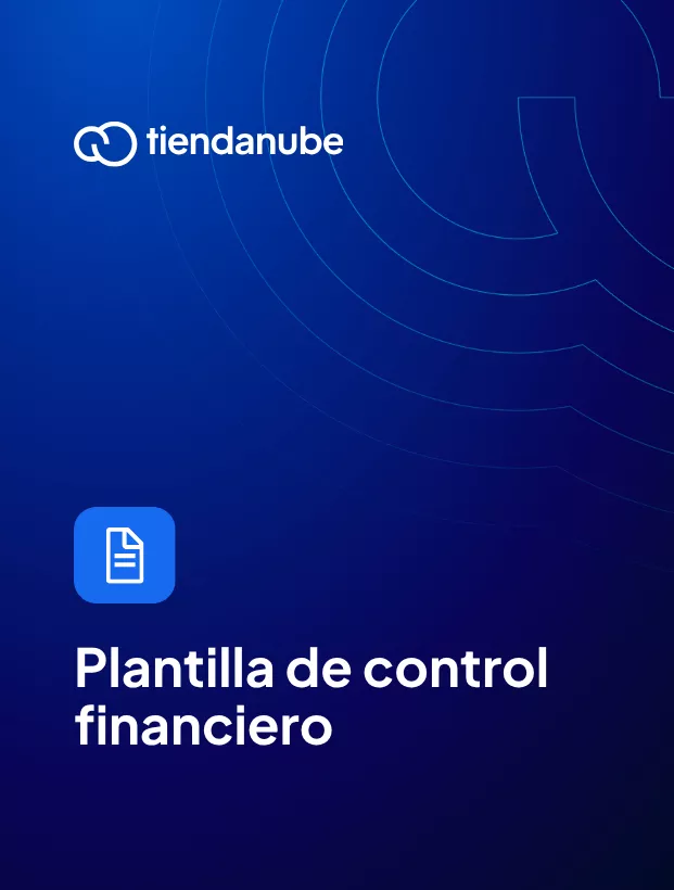 Portada de la plantilla de control financiero en Google Sheets o Excel.