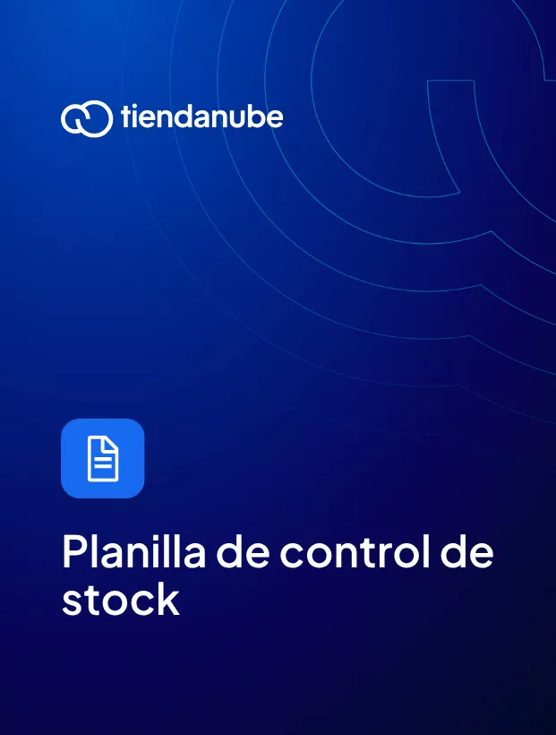 Portada de la planilla de control de stock.