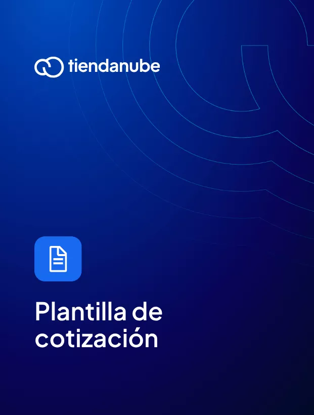 Portada de la plantilla de cotización gratis en Google Sheets o Excel.